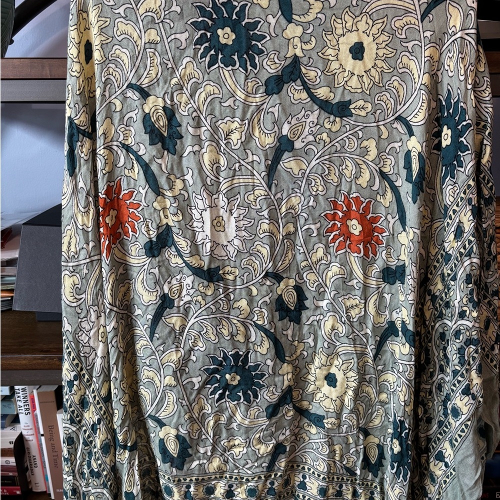 Free People Women’s Duster Wrap Cardigan One Size - Floral - Multicolor - Picture 5 of 5
